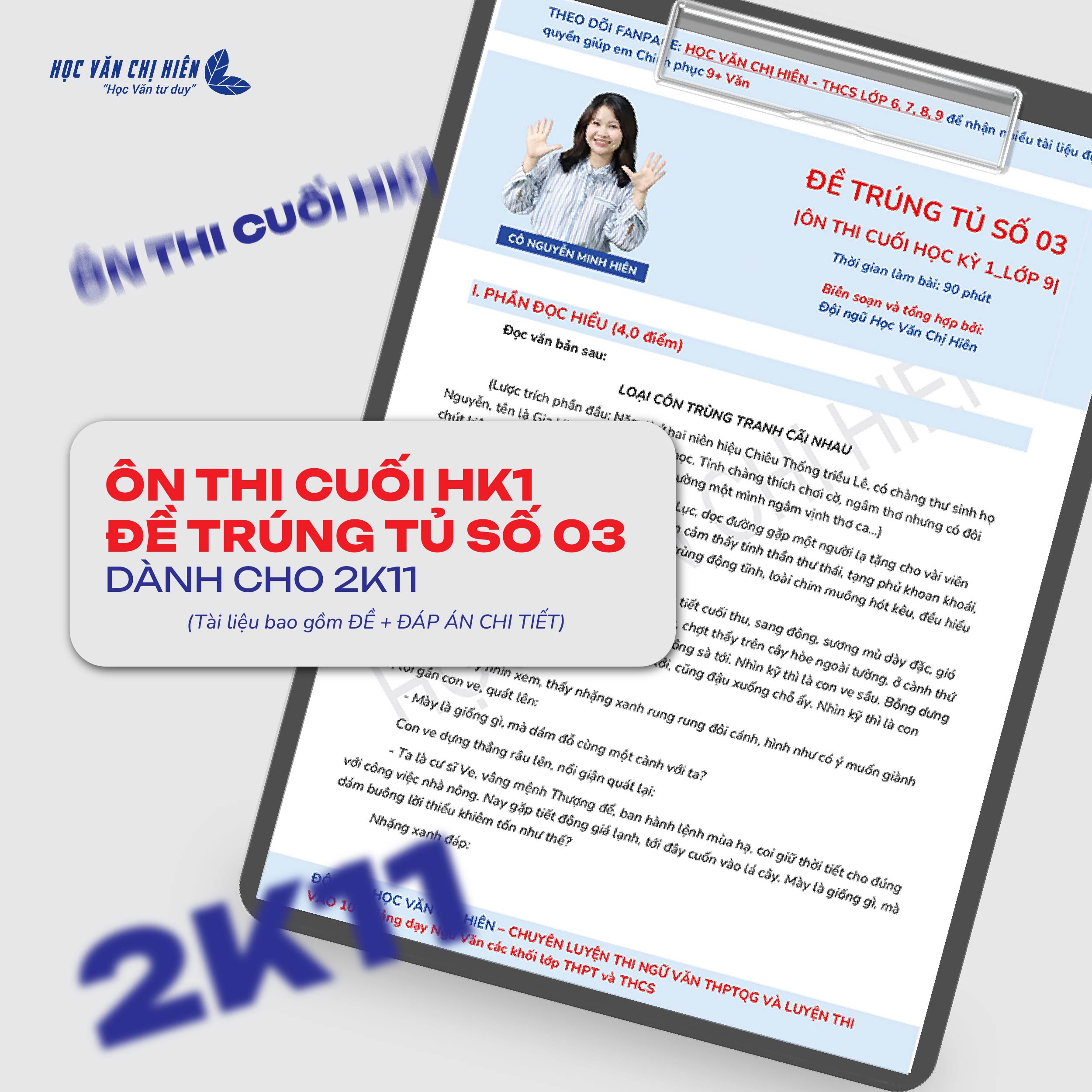 ĐỀ TRÚNG TỦ SỐ 3 | ÔN THI CUỐI HỌC KÌ 1 LỚP 9